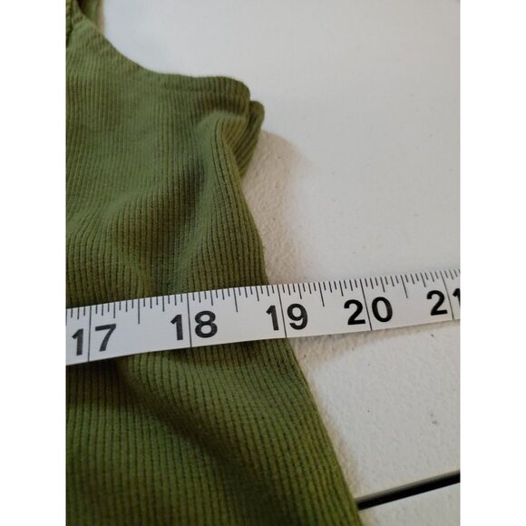 Cottagecore Terzo Millennio Linen Dress Women’s L Green Silver Trim Italy Boho - Picture 10 of 15